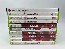 Microsoft Xbox 360 Sports Game Mixed Lot Bundle 10 FIFA NBA2K MLB2K MADDEN NHL