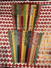 SALE! LIMITED TIME JAPANESE 6 1/4 INCH CHOPSTICKS W/ FREE SILK HOLDER-24 DESIGNS