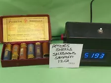 #5193 PETERS Set of Salesman Sample 12 ga INERT, cutaway shotgun shells