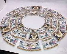 Broken China Mosaic Tiles, Mosaics, Hand Cut Tiles, Jewelry Tile, Vintage China