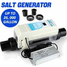 26k Gal Automatic Pool Chlorinator System Self Adapting Operation Saltwater Cell