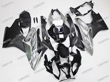 For BMW S1000RR 2017-2018 Silver Black ABS Injection Mold Bodywork Fairing Kit (For: 2017 BMW S1000RR)