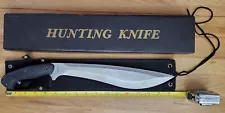 Vintage 17 Inch Stainless Steel Hunting Knife Kukri Machete in Box Taiwain