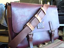 vintage WILL LEATHER GOODS Authentic Taupe Leather Messenger (on sale)