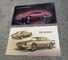 "2" Vintage 1981 Camaro Z-28 Camaro Berlinetta Dealer Showroom Poster Sign 32x18