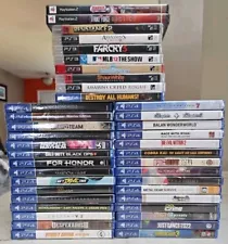 PS2 PS3 PS4 Brand New Factory Sealed Lot Of 40 Games COD Black Ops Pig Eat Ball