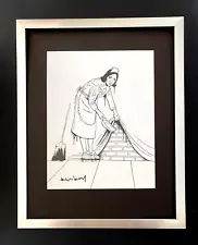 BANKSY + SIGNED " CLEANING " PRINT + NEW FRAME + BUY IT NOW!