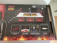 Mattel WCW Nitro Real Scale Wrestling Ring New Open Box NO FIGURE WWE