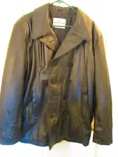 U.S. NAVY SEAL BLACK PEACOAT SIZE LARGE NEVER WORN