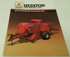 1992 HESSTON 4750 BALER Original Sales Brochure