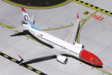 GeminiJets Norwegian Air For Boeing 737MAX8 LN-MAX Sonja Henie 1/400 plane Model