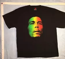 ESTATE SALE Pristine Bob Marley Zion Roostwear Men Black T-Shirt Large FREE SHIP