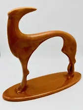 New ListingRARE! Original 1938 Royal Haeger Art Deco Greyhound Whippet Orange