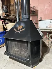 WOOD BURNING STOVE - ANTIQUE - Exhaust Attachments Included