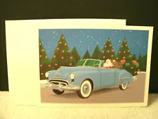 1949 OLDSMOBILE Christmas Card w/Envelope- 88 Convertible Cpe--New--Original