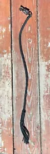 Get Back Biker Whip Cat o Nine tails Paracord black flogger Leaded tassels 35”