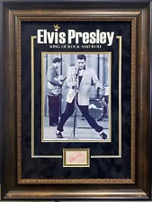 Elvis Presley The King Signed Autograph Framed Photo Display JSA Epperson COA