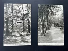 (LOT OF2) THE WISHING TREES & CATALPA ROAD PRAIRIE CLUB HABERT MICHIGAN POSTCARD