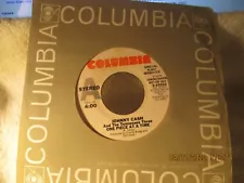 JOHNNY CASH ONE PIECE AT A TIME" 45 RPM 1976 COLUMBIA DEMONSTRATION NOT FOR SALE