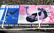 Weider Pro 125 Gym Work Bench Weight Training Fitness Flat - New