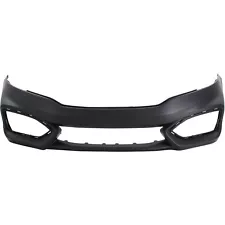 Front Bumper Cover For 2014-2015 Honda Civic Coupe w/ fog lamp holes Primed (For: 2015 Honda Civic)