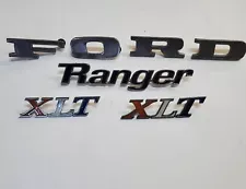 1970 1971 Ford RANGER XLT Emblems Hood & Fender emblems OEM