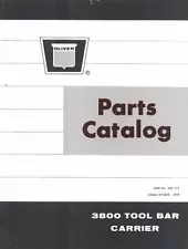 Oliver 3800 Tool Bar Carrier Parts Manual