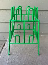 Vintage 1980 Basic Line Plastic Shoe Rack Storage Green Yaffa