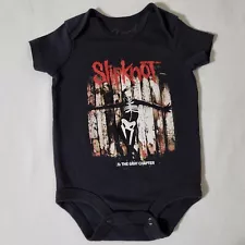 Slipknot .5: The Gray Chapter 0-6M Infant Snap One Piece Romper Metal Band Baby