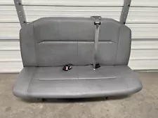 2008-2014 Ford Econoline Van Bench Seat - 3 Person GRAY VINYAL 2ND ROW