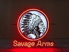 New Savage Arms Rifles Shotguns Lamp Neon Light Sign 20"x16"