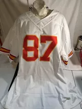 AWESOME TRAVIS KELCE #87 Kansas City Chiefs Sewn Football Jersey Mens Size XXLð