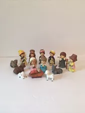 14 PC Vintage Trim Trends Child Nativity Set 1990