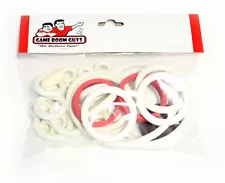 Gottlieb Card Whiz Pinball Machine Replacement Repair Rubber Ring Kit White