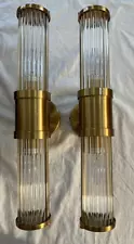 ECOBRT Bathroom Light Fixtures 2-Light Gold Bathroom Vanity Light Mode... Pair