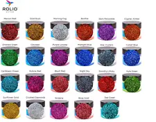 ROLIO Vibrant Holographic Cosmetic Grade Glitter for Resin, Makeup, Face & Body