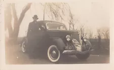 Vintage Snapshot Illinois Gangster Men Car Vehicle Hats 1930's Photograph