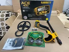 Garrett ACE 400 Metal Detector, Free Accessories, Waterproof Coil Used