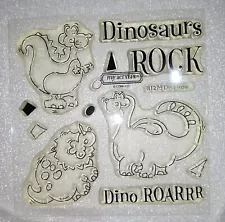 Close To My Heart CTMH Acrylix DINO ROAR Stamps Dinosaurs