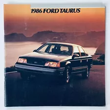 1986 Ford Taurus Dealer Showroom Sales Brochure Guide Catalog