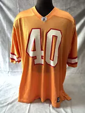 NFL Mike Alstott #40 Tampa Bay Buccaneers Creamsicle Jersey Men's REEBOK 3XL