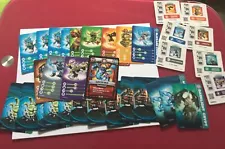 Skylander Card Lot of 26 Character Cards and 7 Stickers