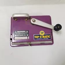 T.O.P. Top-O-Matic Cigarette Rolling Machine Purple Color