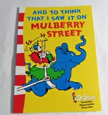 And To Think That I Saw It On Mulberry Street book Dr Seuss no longer in print