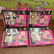 Sailor Moon Styled Dolls, set 4 - 8 Dolls total - 5” & 1998, Novelty Quality