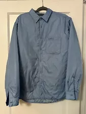 Supreme NYC Light Coaches Jacket Blue UNC Sky Blue Quilted Men Sz L Large AUTH!