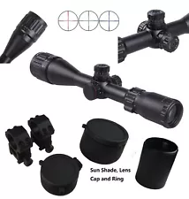 Sniper 3-9x40 AO Scope RGB Illu Etched Glass Reticle,With Sunshad and Ring Mount