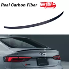 Fits 2018-2024 Audi A5 S5 RS5 4-door S carbon fibre tailgate Spoiler