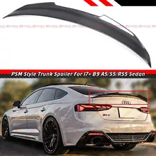 FOR 18-24 AUDI B9 A5 S5 SPORTBACK 4DR HATCH PSM STYLE CARBON FIBER TRUNK SPOILER (For: 2018 Audi S5 Sportback)