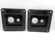 2 Pack Plastic ABS Dual Jack Plate w/2 Different Size Jack Holes